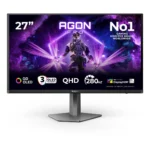 AOC AGON PRO AG276QZD2 Monitor PC 67,3 cm (26.5") 2560 x 1440 Pixel Quad HD QD-OLED Nero, Grigio