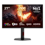 AOC G4 Q27G4ZDR Monitor PC 67,3 cm (26.5") 2560 x 1440 Pixel Quad HD QD-OLED Nero, Rosso