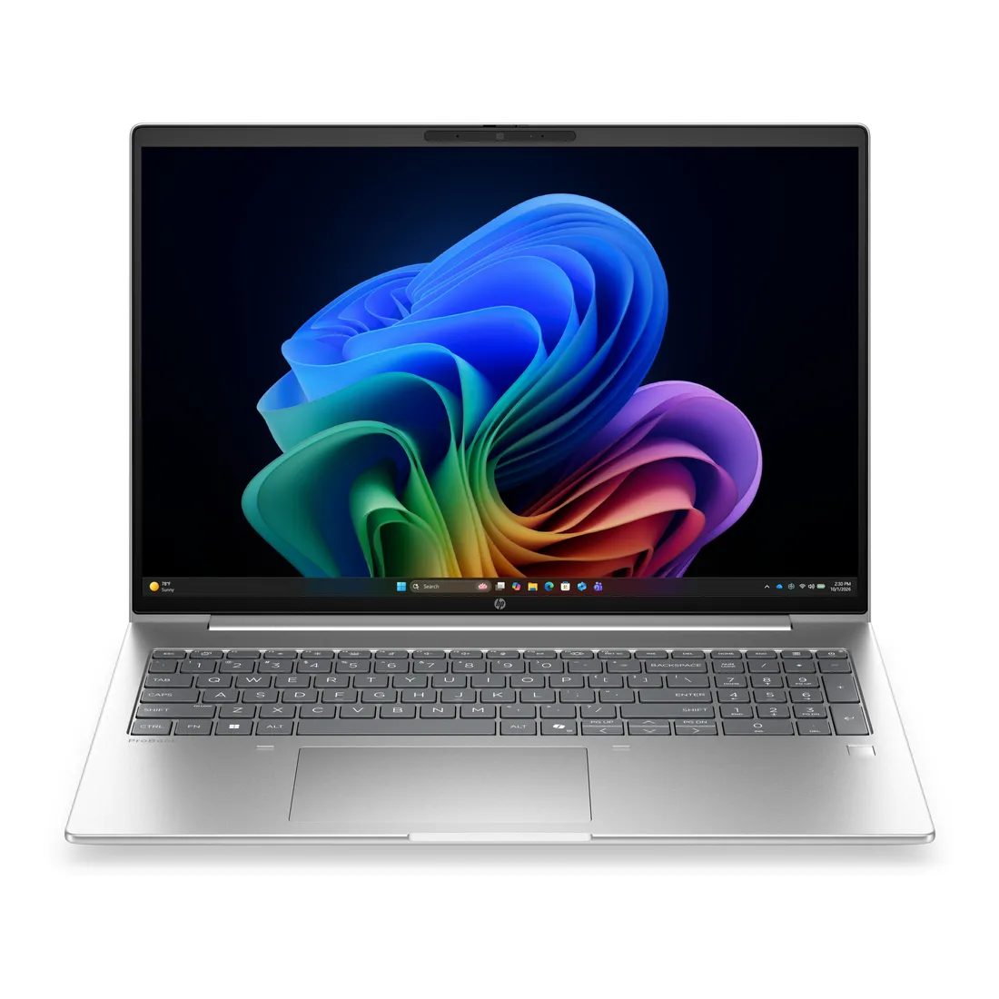 1ec07e9f842199ea6ab940b1ca027333d18bb6d7.webp HP DQ6M7AT laptop Intel Core 7 350 Computer portatile 40,6 cm (16") WUXGA 32 GB LPDDR5x-SDRAM 512 GB SSD Wi-Fi 7 (802.11be) Windows 11 Pro AI PC Argento - immagine 1