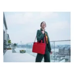 Trust Bologna Sottile borsa per laptop ecocompatibile, per laptop da 16 pollici - Rosso - immagine 9