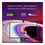Lenovo Yoga Pro 27UD-10 - Monitor 26.5" QD-OLED Flat UHD / 4K 3840x2160 0 120Hz 0.03ms - Webcam AMD FreeSync Premium Pro + NVIDIA G-Sync + VESA MediaSync 1xHDMI 2.1 + 2xDP 1.4 + 1xUSB-C - Stand Height + Tilt Cavo USB A/B incluso - immagine 10