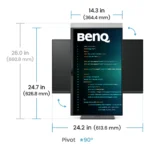 BenQ RD270Q Monitor PC 68,6 cm (27") 2560 x 1440 Pixel Wide Quad HD Nero - immagine 6
