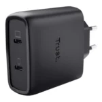 Trust Maxo Caricabatteria a 2 porte USB-C GaN da 65 W - Nero EU