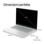 HP E4FB5EA laptop Copilot+ PC Intel Core Ultra 7 Computer portatile 43,9 cm (17.3") Full HD 16 GB DDR5-SDRAM 512 GB SSD Wi-Fi 6 (802.11ax) Windows 11 Home Grigio, Argento - immagine 6