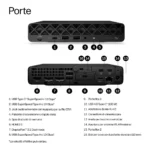 HP E07KYAT PC/stazione di lavoro Copilot+ PC 445 16 GB DDR5-SDRAM 512 GB SSD Windows 11 Pro Mini PC AI PC - immagine 2