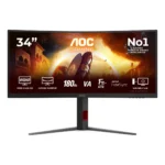 AOC G4 CU34G4 Monitor PC 86,4 cm (34") 3440 x 1440 Pixel Wide Quad HD LED Nero, Rosso