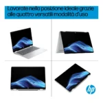 HP OmniBook 5 Flip 2-in-1 Laptop 14-fp0005nlx Intel Core 5 120U 35,6 cm (14") Touch screen 2K 8 GB LPDDR5-SDRAM 512 GB SSD Wi-Fi 6 (802.11ax) Windows 11 Home Argento - immagine 8