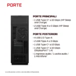 HP E4EU1EA PC/stazione di lavoro Intel Core Ultra 7 32 GB DDR5-SDRAM NVIDIA GeForce RTX 5090 Windows 11 Home Tower AI PC Nero - immagine 3