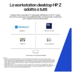 HP E26G3ET PC/stazione di lavoro 265 32 GB DDR5-SDRAM 1 TB SSD Windows 11 Pro Tower AI Workstation, AI PC Nero - immagine 8