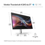 HP Series 7 Pro Monitor serie 7 Pro QHD Thunderbolt 4 da 27" - 727pu - immagine 3