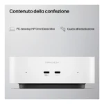 HP E4EU4EA PC/stazione di lavoro Intel Core 5 16 GB LPDDR5x-SDRAM 512 GB SSD Windows 11 Home Mini PC AI PC Bianco - immagine 5