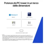 HP E26G8ET PC/stazione di lavoro 265 32 GB DDR5-SDRAM 1 TB SSD Windows 11 Pro SFF AI Workstation, AI PC Nero - immagine 6