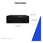 HP E26G8ET PC/stazione di lavoro 265 32 GB DDR5-SDRAM 1 TB SSD Windows 11 Pro SFF AI Workstation, AI PC Nero - immagine 3