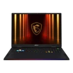 MSI Raider 18 HX AI A2XWIG-229IT Intel Core Ultra 9 285HX Computer portatile 45,7 cm (18") UHD+ 64 GB DDR5-SDRAM 4 TB SSD NVIDIA GeForce RTX 5080 Laptop GPU Wi-Fi 7 (802.11be) Windows 11 Home Nero