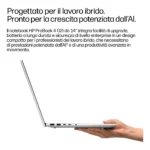 HP DQ6M8AT laptop Intel Core 5 Computer portatile 35,6 cm (14") WUXGA 16 GB LPDDR5x-SDRAM 512 GB SSD Wi-Fi 7 (802.11be) Windows 11 Pro AI PC Argento - immagine 10