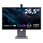 Lenovo Yoga Pro 27UD-10 - Monitor 26.5" QD-OLED Flat UHD / 4K 3840x2160 0 120Hz 0.03ms - Webcam AMD FreeSync Premium Pro + NVIDIA G-Sync + VESA MediaSync 1xHDMI 2.1 + 2xDP 1.4 + 1xUSB-C - Stand Height + Tilt Cavo USB A/B incluso