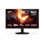 AOC G4 Q27G41ZDF Monitor PC 67,3 cm (26.5") 2560 x 1440 Pixel Quad HD QD-OLED Nero, Rosso