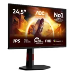 AOC G4 25G4KUR Monitor PC 62,2 cm (24.5") 1920 x 1080 Pixel Full HD LED Nero, Rosso - immagine 2