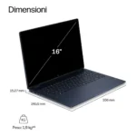 HP E4EX1EA laptop Copilot+ PC Intel Core Ultra 7 356H 40,6 cm (16") Touch screen 2K 32 GB LPDDR5x-SDRAM 1 TB SSD Wi-Fi 7 (802.11be) Windows 11 Home Blu - immagine 6