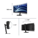 Philips 34B2N3500C/00 Monitor PC 86,4 cm (34") 3440 x 1440 Pixel Wide Quad HD LCD Nero - immagine 3