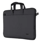 Trust Bologna Sottile borsa per laptop ecocompatibile, per laptop da 16 pollici - Nero