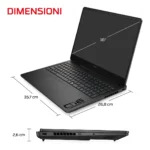 HP E4FB4EA laptop Intel Core Ultra 7 40,6 cm (16") 2.5K 32 GB DDR5-SDRAM NVIDIA GeForce RTX 5070 Wi-Fi 6 (802.11ax) FreeDOS AI PC Nero - immagine 7