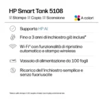 HP Smart Tank 5108 Wireless All-in-One Colore Stampante, Fotocopiatrice, scanner - immagine 13
