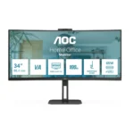 AOC V5 CU34V5CW Monitor PC 86,4 cm (34") 3440 x 1440 Pixel Wide Quad HD LED Nero