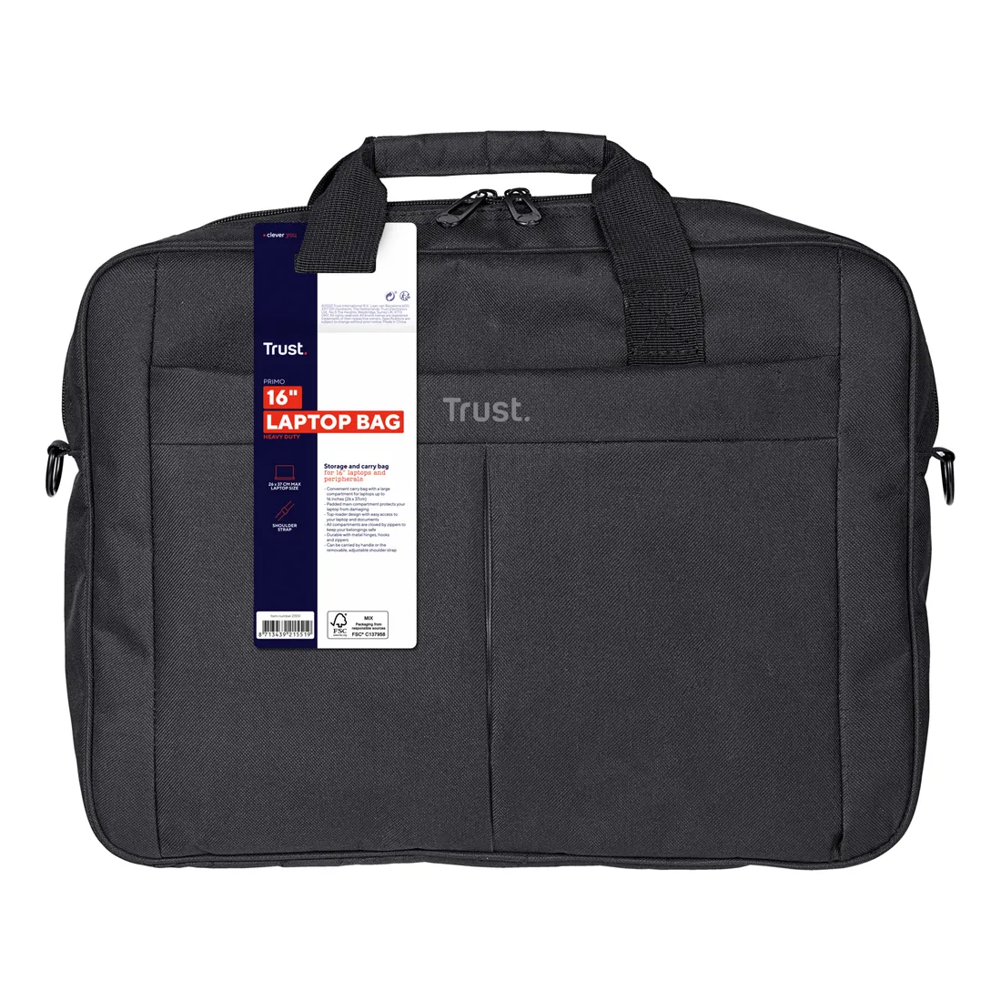 5e6bd36bbebec99f8a5437e2c3d7043e60162b4c.webp Trust Primo Borsa da trasporto Primo per laptop da 16 pollici - Nero - immagine 1