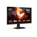 AOC G4 Q27G41ZDF Monitor PC 67,3 cm (26.5") 2560 x 1440 Pixel Quad HD QD-OLED Nero, Rosso - immagine 2