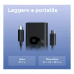 Lenovo 68W USB-C GaN Wall Charger, alimentatore da Parete USB-C 68W con Cavo 1,5m 6A, Caricabatterie a Ricarica Rapida e Sicura per Tablet, PC e Dispositivi Compatibili - immagine 3