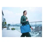 Trust Bologna Sottile borsa per laptop ecocompatibile, per laptop da 16 pollici - Blu - immagine 9