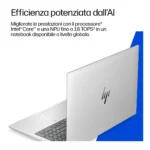 HP DQ6N4AT laptop Intel Core 7 350 Computer portatile 40,6 cm (16") WUXGA 16 GB LPDDR5x-SDRAM 512 GB SSD Wi-Fi 7 (802.11be) Windows 11 Pro AI PC Argento - immagine 7