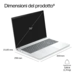HP EliteBook 8 G2a 16 Next Gen AI PC Wolf Pro Security Edition Copilot+ PC AMD Ryzen AI 7 450 Computer portatile 40,6 cm (16") WUXGA 16 GB DDR5-SDRAM 512 GB SSD Wi-Fi 7 (802.11be) Windows 11 Pro Argento - immagine 12