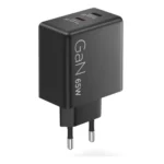 Lenovo Dual USB-C 65W GaN Charger, alimentatore compatto da muro con doppia Type-C, cavo USB-C 1,5 m incluso - ideale per laptop, cellulare e tablet: un solo caricabatterie per più dispositivi - immagine 16