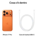 Apple iPhone 17 Pro 256GB Arancione Cosmico - immagine 4