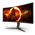AOC G2 CU34G2XP Monitor PC 86,4 cm (34") 3440 x 1440 Pixel UltraWide Quad HD LED Nero, Rosso - immagine 4
