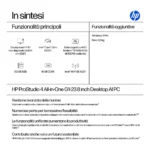 HP ProStudio 4 G1i Intel Core Ultra 5 235T 60,5 cm (23.8") 1920 x 1080 Pixel Touch screen PC All-in-one 16 GB DDR5-SDRAM 512 GB SSD Windows 11 Pro Wi-Fi 6E (802.11ax) AI PC Nero - immagine 2