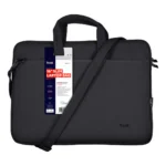 Trust Bologna Sottile borsa per laptop ecocompatibile, per laptop da 16 pollici - Nero - immagine 6