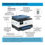 HP OfficeJet Pro 9125e Wireless All-in-One Colore Stampante, Instant Ink; Stampa fronte/retro - immagine 4