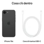 Apple iPhone 16e 128GB Nero - immagine 9