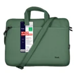 Trust Bologna Sottile borsa per laptop ecocompatibile, per laptop da 16 pollici - Verde - immagine 8