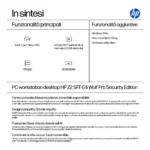 HP Z2 SFF G1i Workstation Wolf Pro Security Edition Intel Core Ultra 7 265 32 GB DDR5-SDRAM 1 TB SSD NVIDIA RTX A400 Windows 11 Pro Stazione di lavoro AI Workstation, AI PC Nero - immagine 2