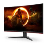 AOC G2 C32G2ZE/BK Monitor PC 80 cm (31.5") 1920 x 1080 Pixel Full HD LED Nero, Rosso - immagine 4