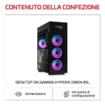 HP E4EU1EA PC/stazione di lavoro Intel Core Ultra 7 32 GB DDR5-SDRAM NVIDIA GeForce RTX 5090 Windows 11 Home Tower AI PC Nero - immagine 4