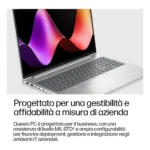 HP DQ6M7AT laptop Intel Core 7 350 Computer portatile 40,6 cm (16") WUXGA 32 GB LPDDR5x-SDRAM 512 GB SSD Wi-Fi 7 (802.11be) Windows 11 Pro AI PC Argento - immagine 6
