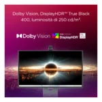 Lenovo Yoga Pro 27UD-10 - Monitor 26.5" QD-OLED Flat UHD / 4K 3840x2160 0 120Hz 0.03ms - Webcam AMD FreeSync Premium Pro + NVIDIA G-Sync + VESA MediaSync 1xHDMI 2.1 + 2xDP 1.4 + 1xUSB-C - Stand Height + Tilt Cavo USB A/B incluso - immagine 12
