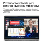 HP EliteBook 6 G2a 14 inch Notebook Next Gen AI PC Wolf Pro Security Edition Copilot+ PC AMD Ryzen AI 5 Computer portatile 35,6 cm (14") WUXGA 24 GB DDR5-SDRAM 512 GB SSD Wi-Fi 7 (802.11be) Windows 11 Pro Argento - immagine 6