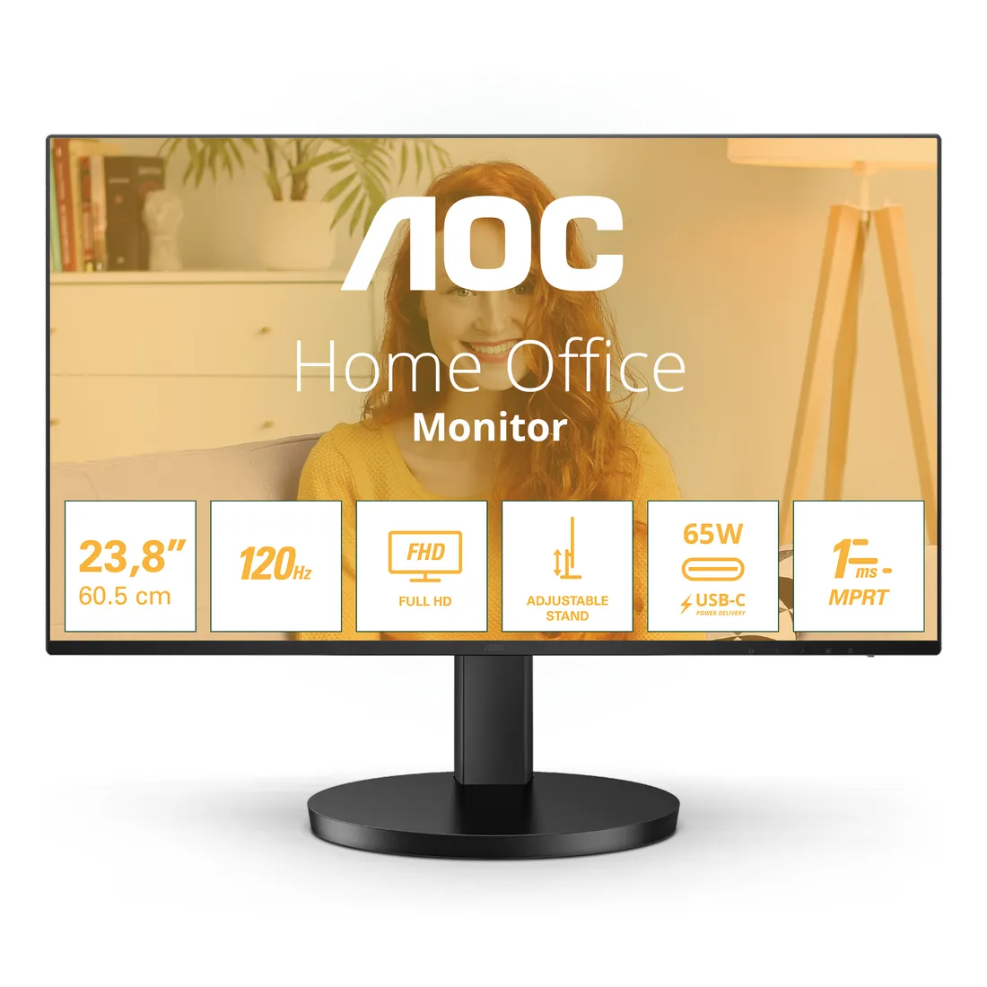 84c3b3ec386973ef6666f6e503665cdb661300c1.webp AOC B3 24B3CF2 Monitor PC 60,5 cm (23.8") 1920 x 1080 Pixel Full HD LED Nero - immagine 1