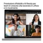 HP DQ6M8AT laptop Intel Core 5 Computer portatile 35,6 cm (14") WUXGA 16 GB LPDDR5x-SDRAM 512 GB SSD Wi-Fi 7 (802.11be) Windows 11 Pro AI PC Argento - immagine 11